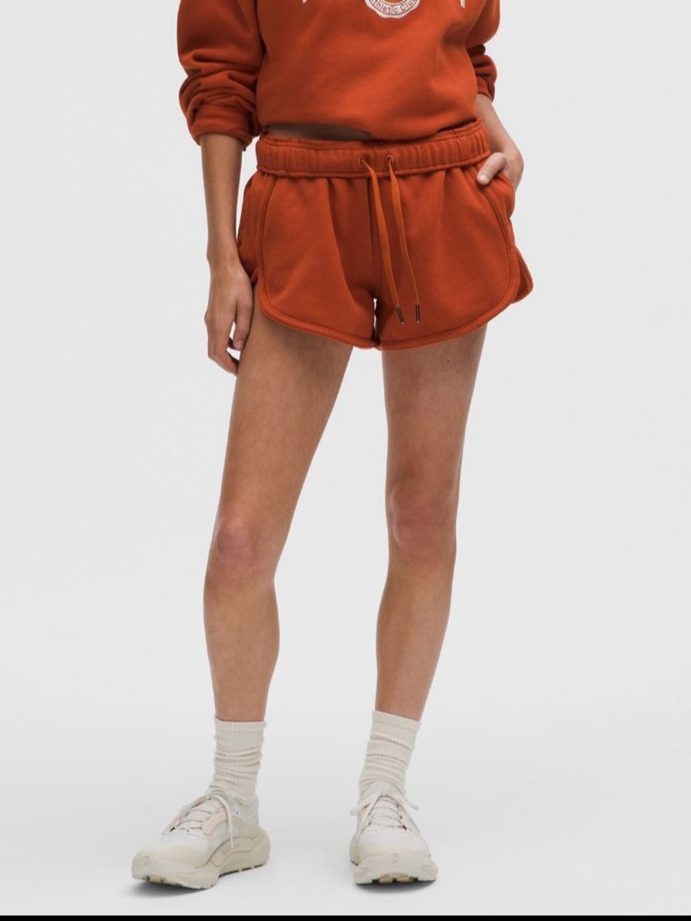 lululemon athletica Scuba Oversized Short 3” in Autumn Rust Size XS